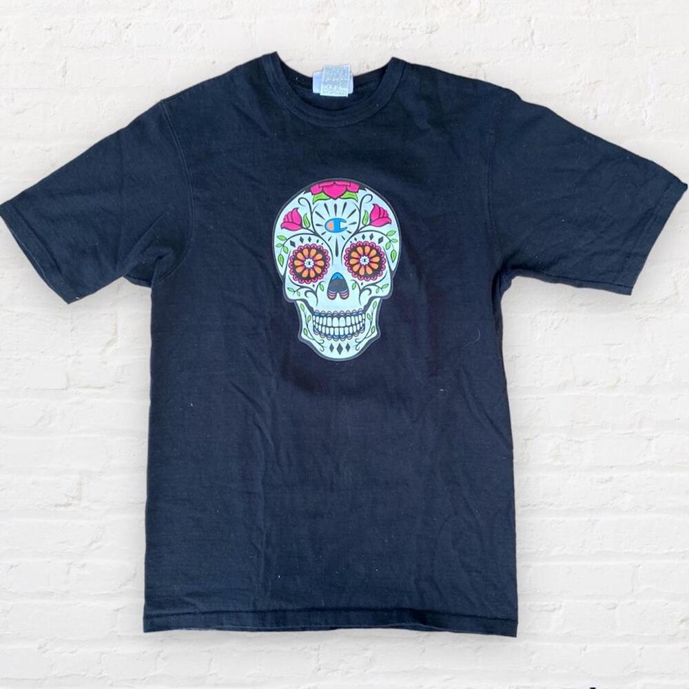 Vintage champion sugar skull womens